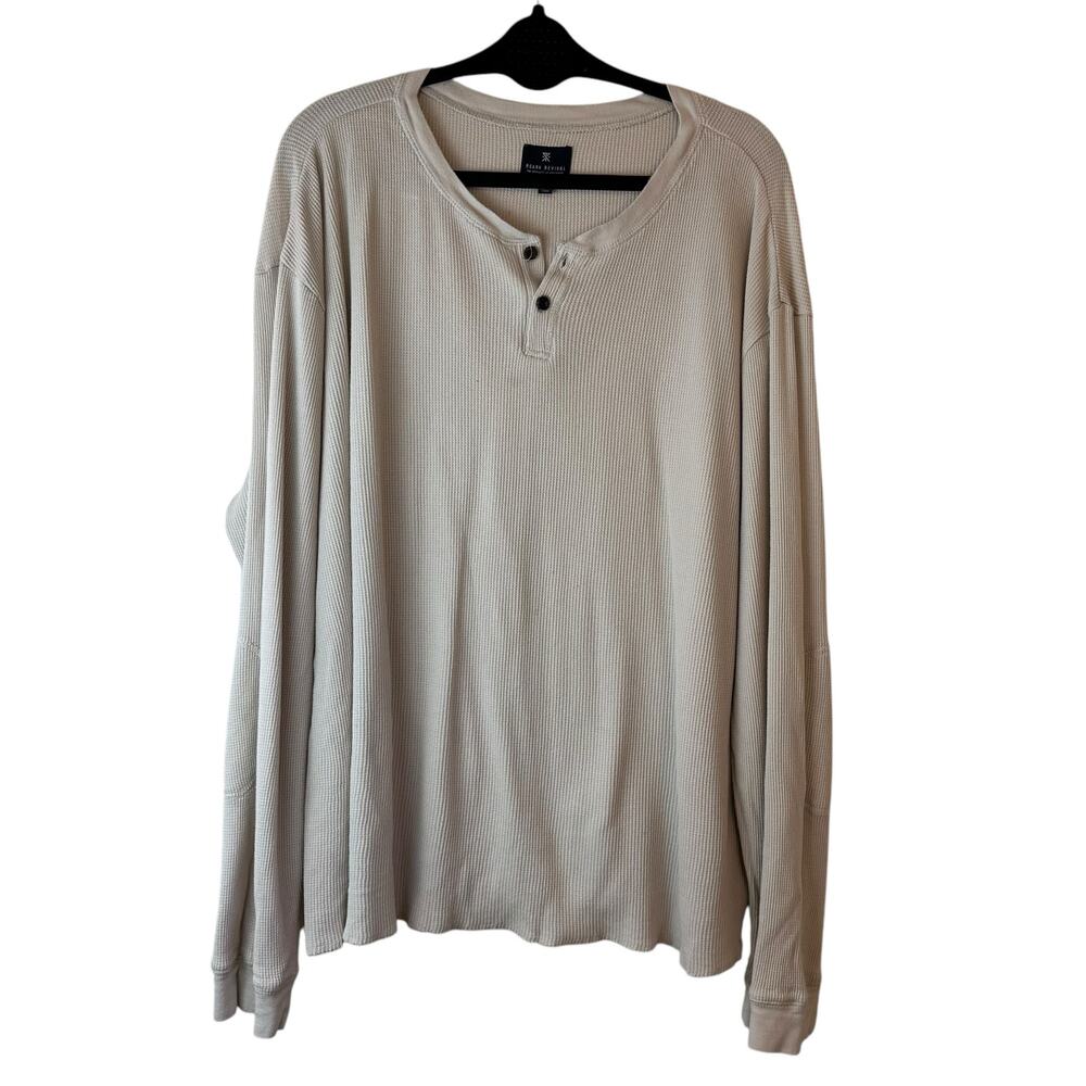 Roark Revival The Tomac Thermal Shirt in Beige Cream sz XL